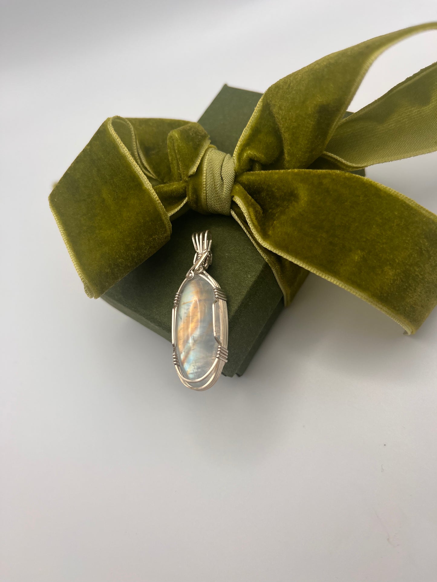 Rainbow Moonstone + Silver